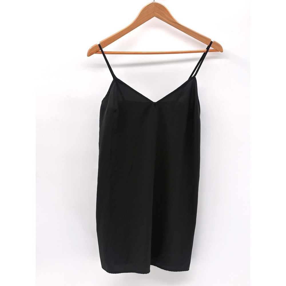 Club Monaco Camisole Tank Top Women Size 0/ XS Oversized Black